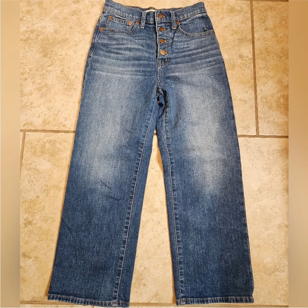 Madewell Slim Wide-Leg Crop Denim - Picture 4 of 4
